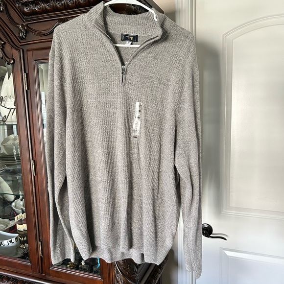 Dockers Gray Crew Neck Sweater with Ribbed Knit and Relaxed Fit - Picture 6 of 6